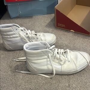 Vans White High-Top Sneakers